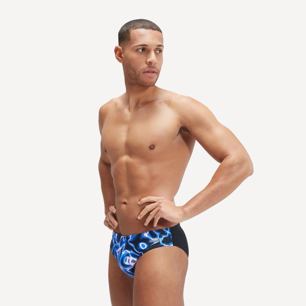 Плавки Speedo Allover Digital 7cm Brief 3579 (Мужской; 34 (50); черный/розовый/синий)